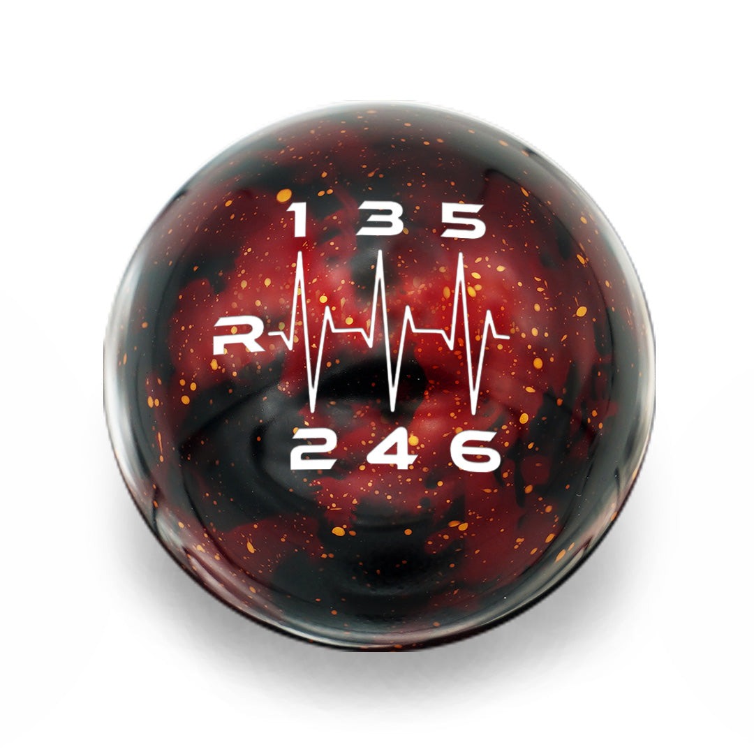 Billetworkz Cosmic Space Shift Knob - 6 Speed Heartbeat Engraving - BRZ / FR-S / 86 2013-2021
