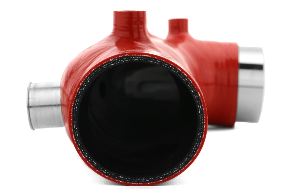 PERRIN 2.4in Turbo Inlet Hose (Red) - 2002-2014 Subaru WRX / 2004-2021 STI / 2004-2013 Forester XT / 2005-2009 Legacy GT / Outback XT