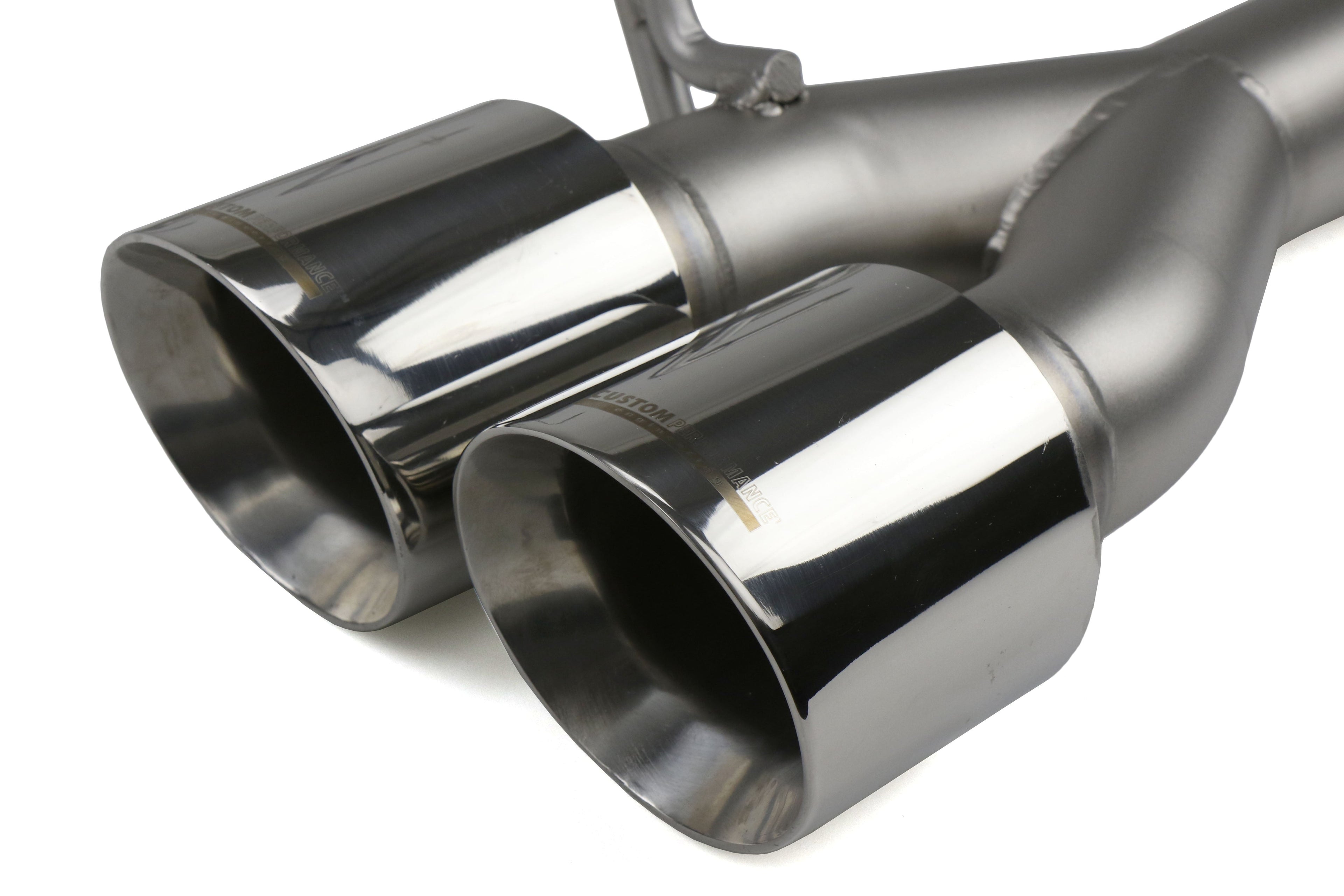cp-e Austenite Off Road Axle Back Exhaust w/ Polished Tips - 2015-2021 Subaru WRX / STI
