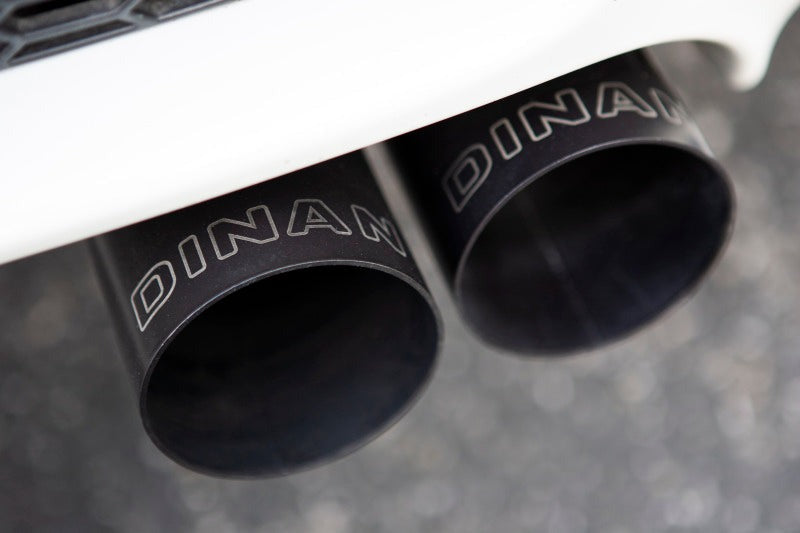 Dinan 08-13 BMW M3 (E92/E93) Free Flow Axleback Exhaust System - Black Tips