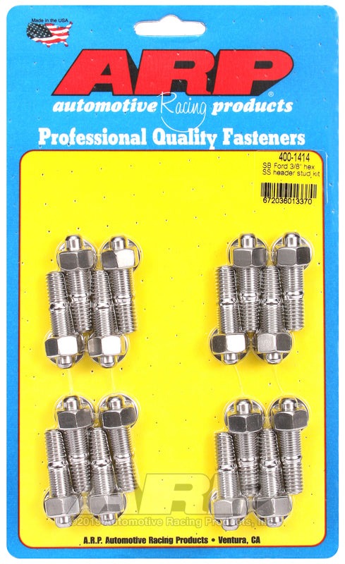 ARP SB Ford 3/8 Hex SS Header Stud Kit