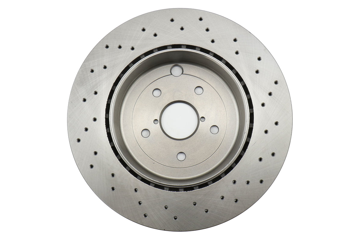 Centric Premium OE Style Drilled Rear Brake Rotor Pair - 2018-2021 Subaru STI