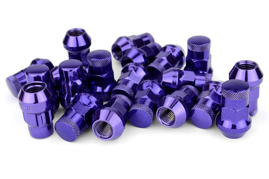Wheel Mate Muteki SR35 Close End Lug Nuts w/ Lock Set - Purple 12x1.50 35mm