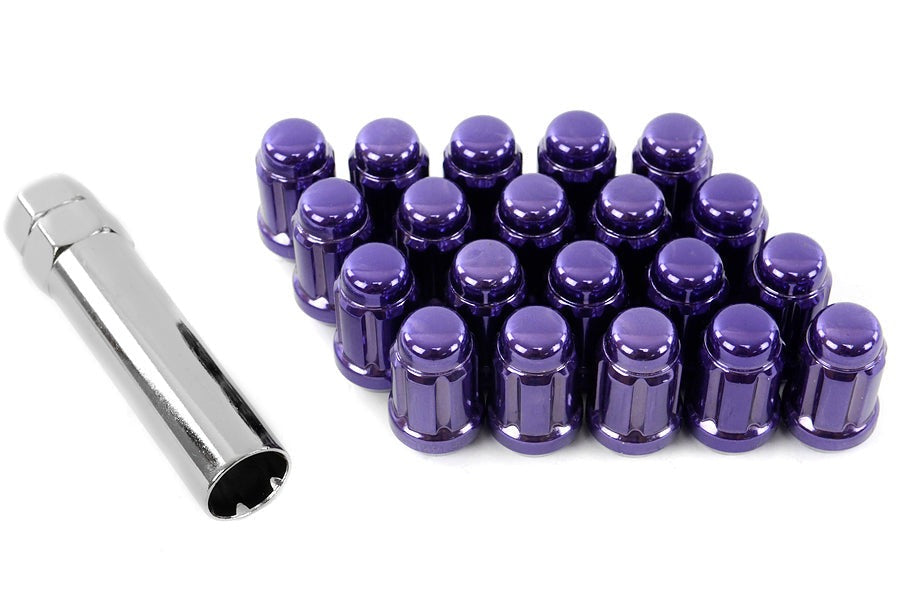 Wheel Mate Muteki Closed End Lug Nuts - Purple 12x1.50