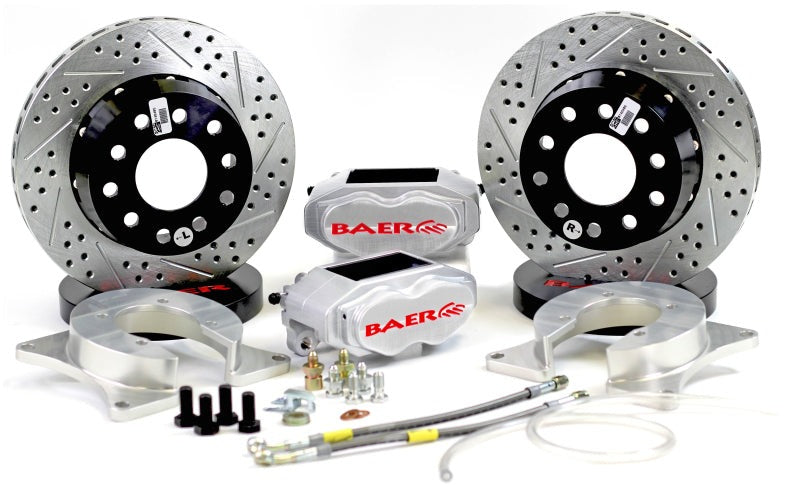 Baer Brakes GM Small Pattern 10/12 Bolt Bearing 11in SS4+ Deep Stage Rear SDZ Brake Kit - Clear