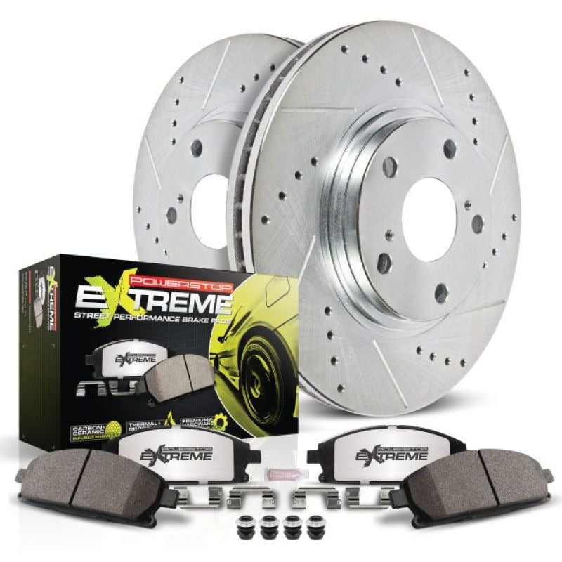 Power Stop Z26 Street Warrior Brake Kit - Rear - 2015-2018 Subaru Legacy