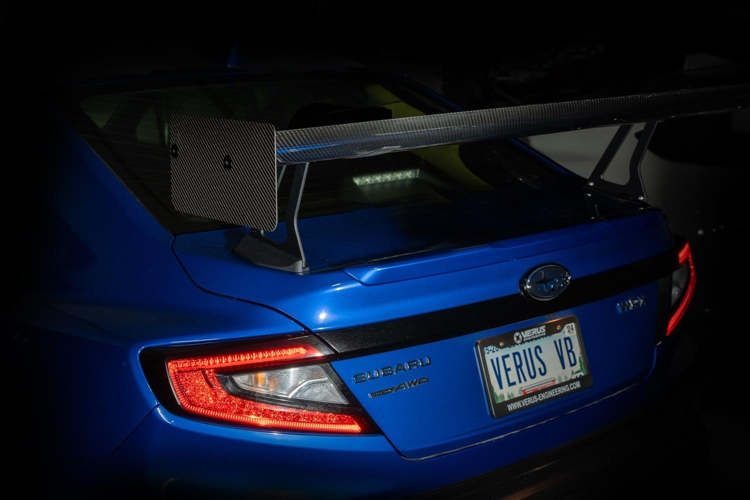 Verus Engineering UCW Rear Wing With Carbon Endplates - 2022-2024 Subaru WRX