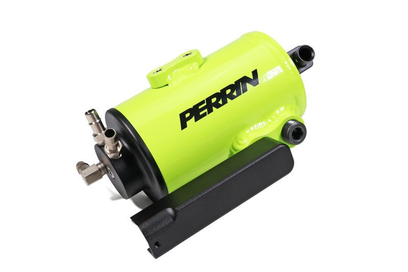 PERRIN Air Oil Separator - Neon Yellow - 2022-2026 Subaru WRX