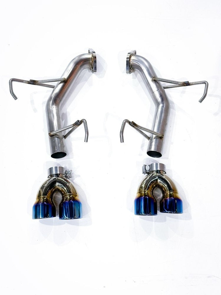 Off The Line Performance Muffler Delete Axlebacks - Burnt Tip -2015-2021 Subaru WRX / 2015-2018 STI