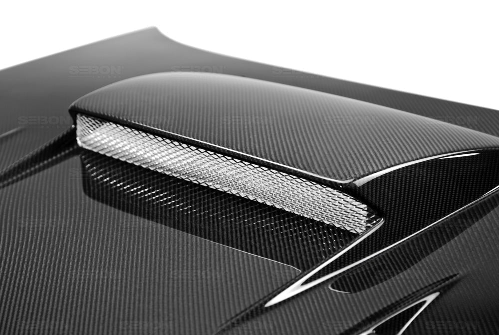 Seibon Carbon Fiber CWII Style Hood - 2004-2005 Subaru WRX / STI