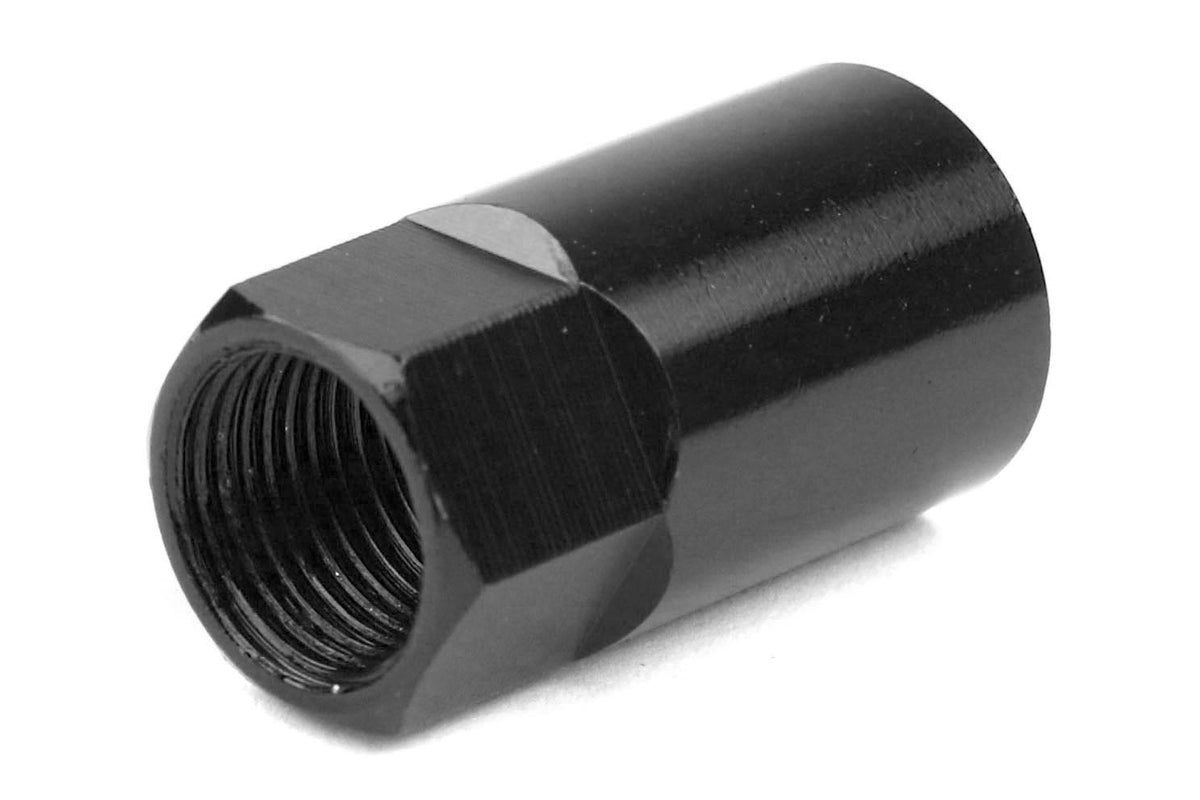Wheelmate Valve Caps w/ TPMS Valve Step Sleeves Black - Universal