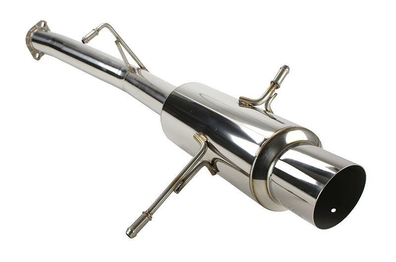 Invidia Racing Series Single Exit Cat Back Exhaust - Stainless Steel Tip - 2002-2007 Subaru WRX / STI