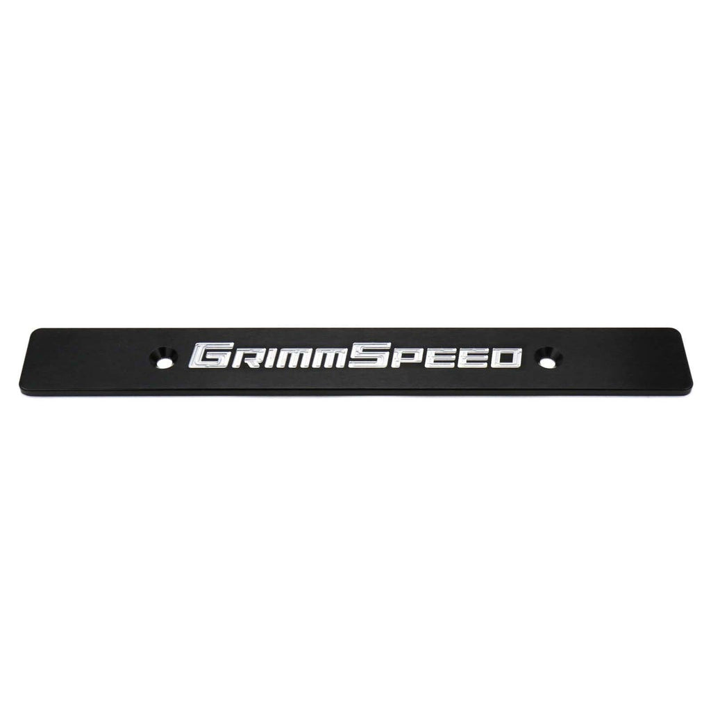 GrimmSpeed License Plate Delete Black/Silver - 1998-2013 Subaru Forester