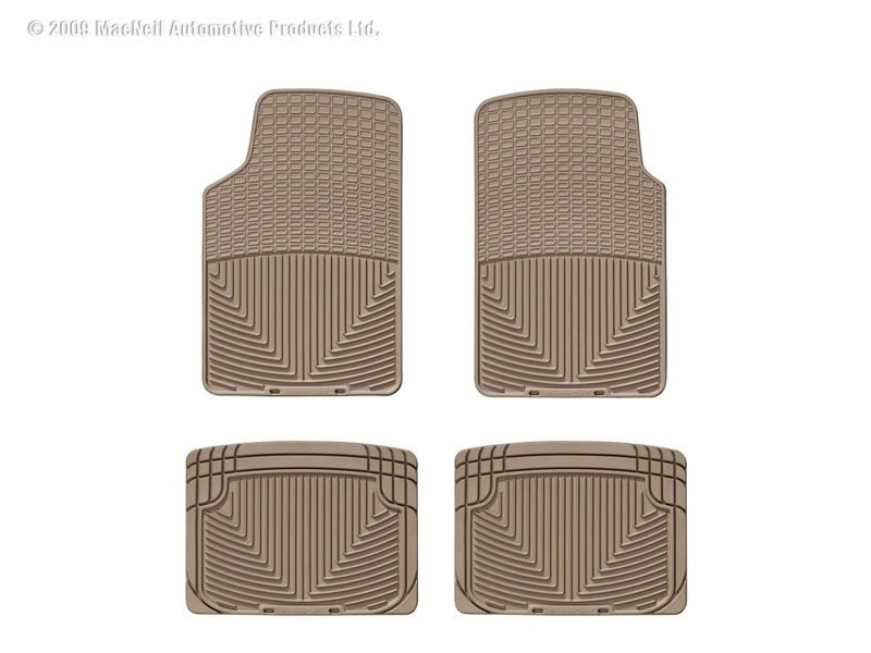 WeatherTech Rear Rubber Floor Mats - Tan - 2010-2014 Subaru Legacy / Outback