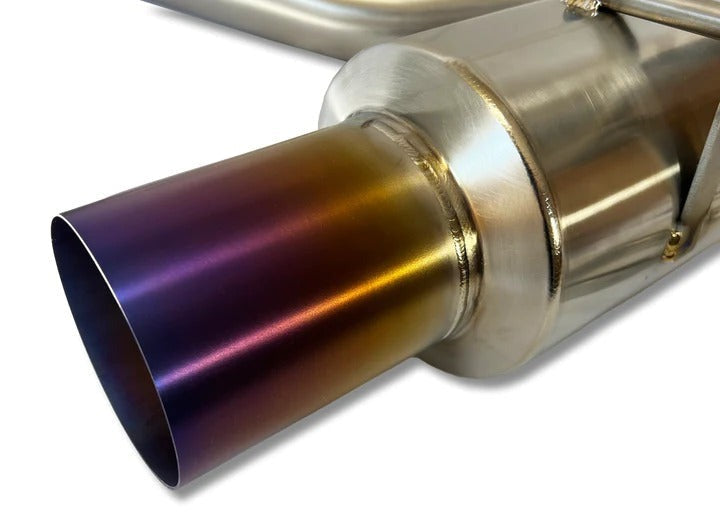 ETS Single Exit Titanium Catback Exhaust System (Burned Tip) - 2022-2024 Subaru WRX