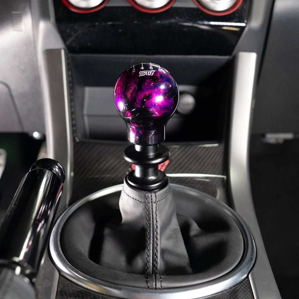 Billetworkz Cosmic Space Shift Knob - 6 Speed STI Standard Engraving - Subaru STI