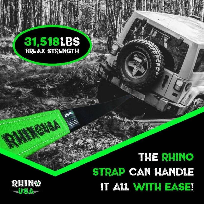 Rhino USA 30Ft Tow Strap/Hitch Combo