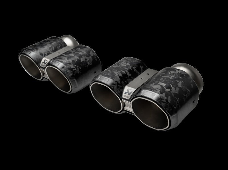 Akrapovic Tail Pipe Set - Chopped Carbon for BMW M2 Coupe (G87) - TP-CT/73/CF