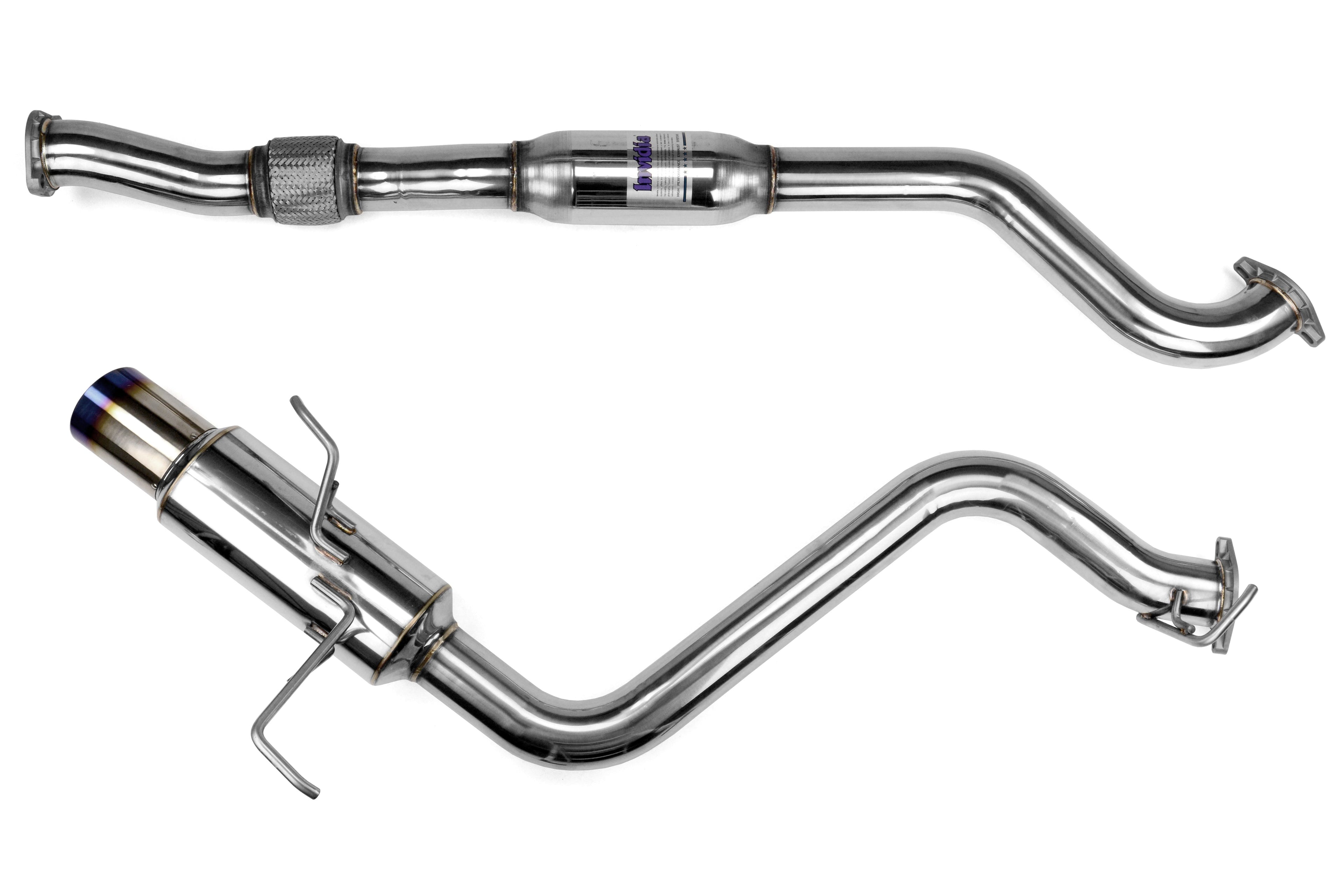 Invidia N1 Single Exit Cat Back Exhaust - Titanium Tip - 2015-2021 Subaru WRX / STI