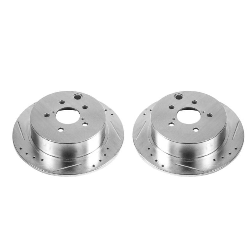PowerStop Evolution Drilled & Slotted Rear Brake Rotors (Pair) - 2016-2019 Subaru Crosstrek