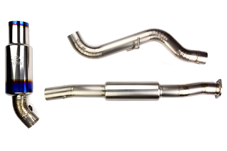 Tomei Expreme Ti Titanium Catback Exhaust - Burnt Tip - 2011-2014 Subaru WRX Hatchback / 2008-2014 STI Hatchback