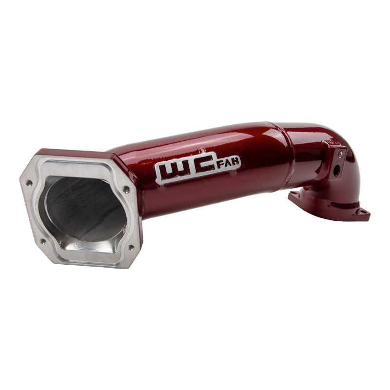 Wehrli 11-16 GM Duramax LML Passenger 3in Upper Crossover Intercooler Pipe - Chevy Orange