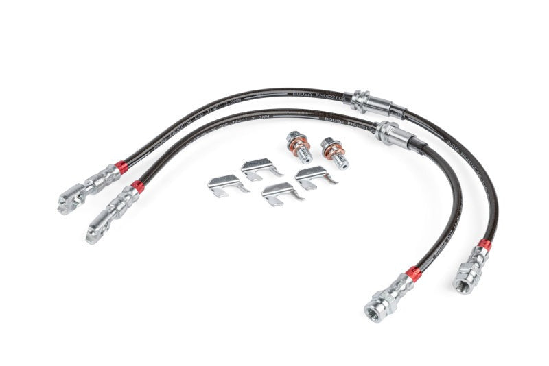APR 15-20 Audi A3/A3 Quattro/S3/15-24 VW Golf R Braided Stainless Steel Brake Line Set - Front