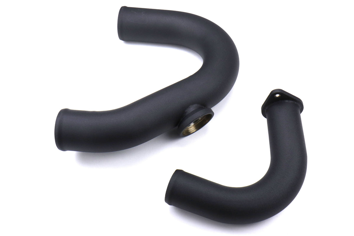 ETS Front Mount Intercooler Piping Kit w/ HKS BOV Flange Wrinkle Black - 2015-2021 Subaru WRX