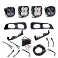 Baja Designs 23-25 Ford Super Duty Squadron Sport/SAE 2.0 Dual Fog Pocket Kit (Diving/Combo) - Clear