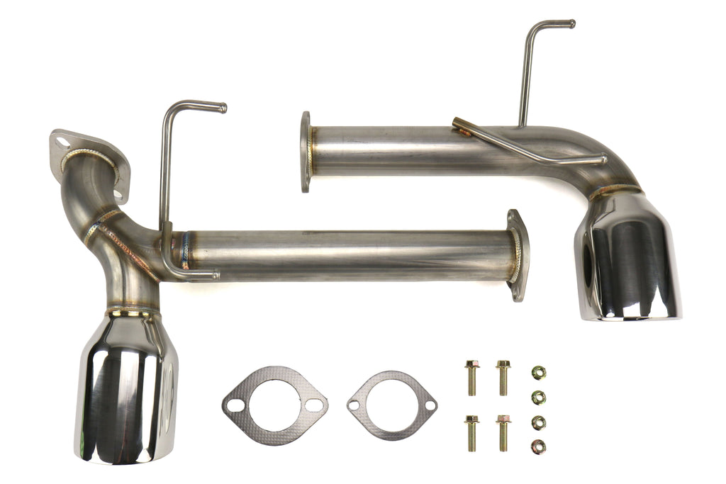 Remark Axle Back Exhaust Muffler Delete w/ Stainless Steel Double Wall Tips - 2013-2016 Scion FR-S / 2013-2016 Subaru BRZ