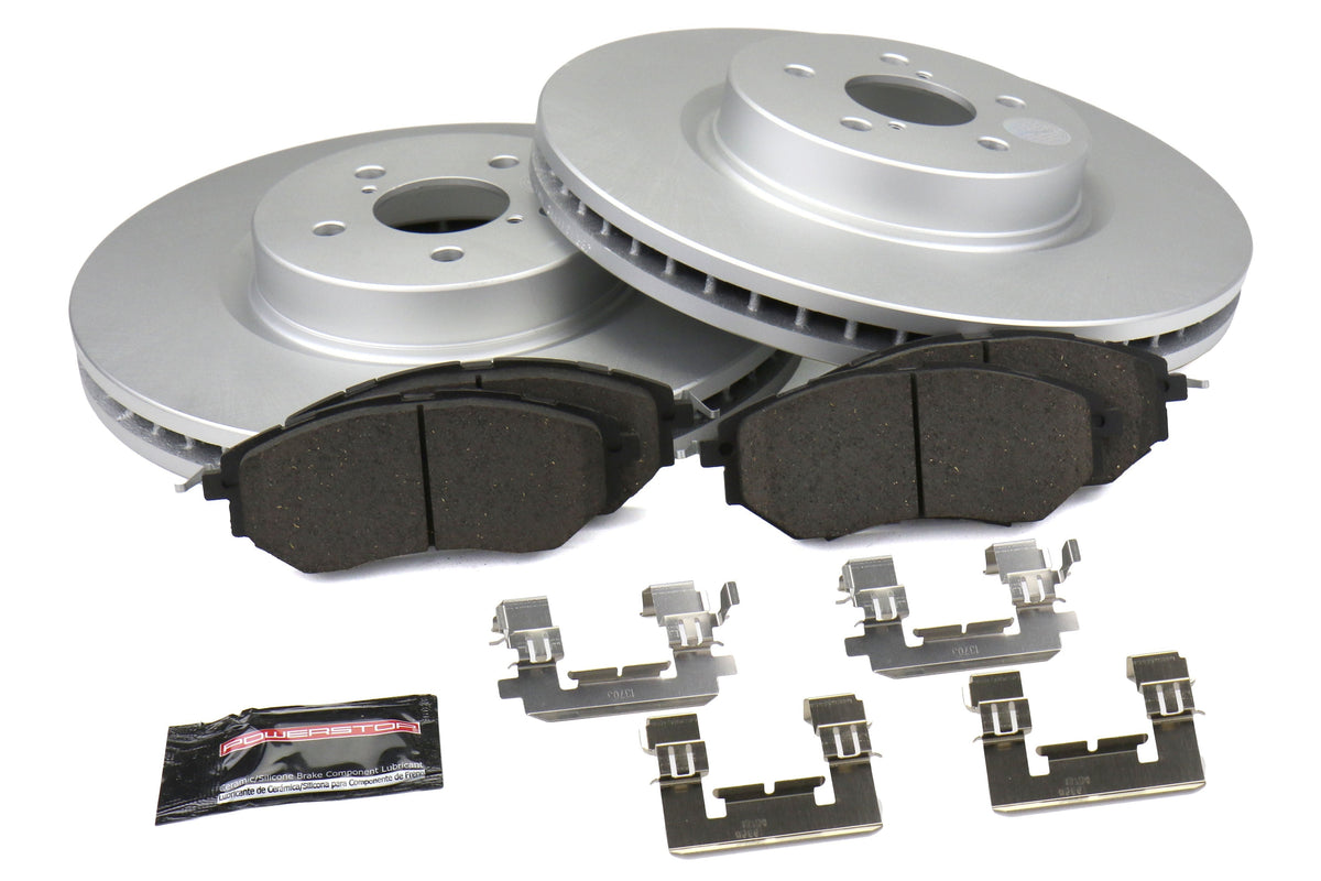 Power Stop Z17 Evolution Geomet Coated Brake Kit - Front - 2014-2018 Subaru Forester