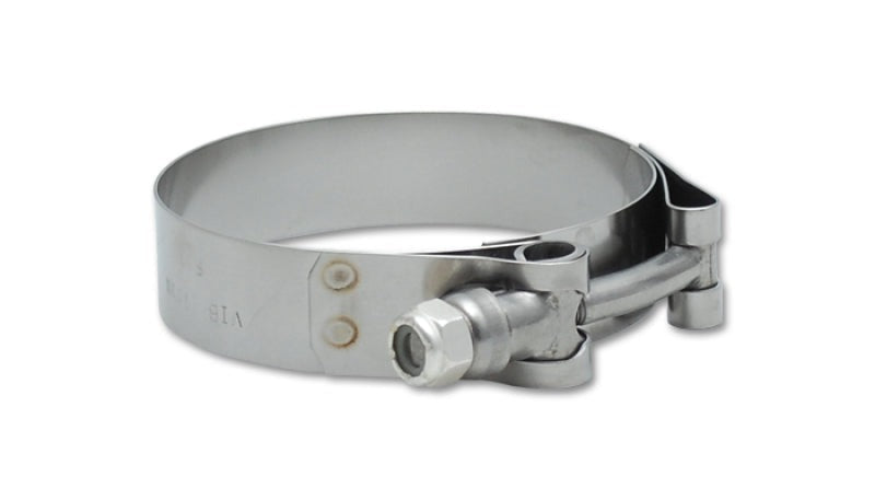Vibrant Performance Stainless Steel T-Bolt Clamps (Pack of 2) - Clamp Range: 1.65in-1.89in, Exhaust/Intake Tubing Connection - Part 27803