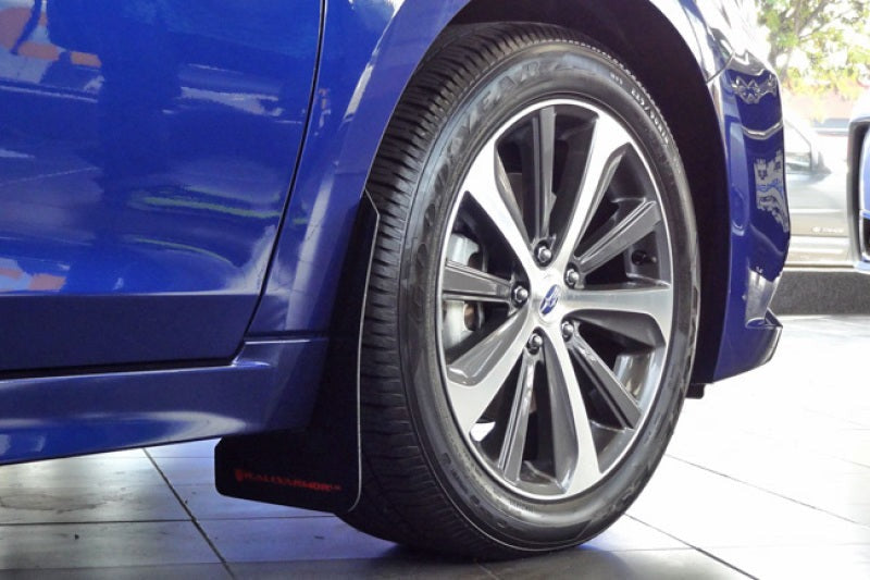 Rally Armor UR Mud Flap w/Red Logo - Black - 2015-2019 Subaru Legacy