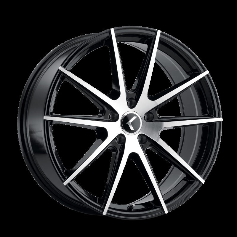 Kraze KR193 Turismo 17x8 5x108 +38 Offset Gloss Black Wheel