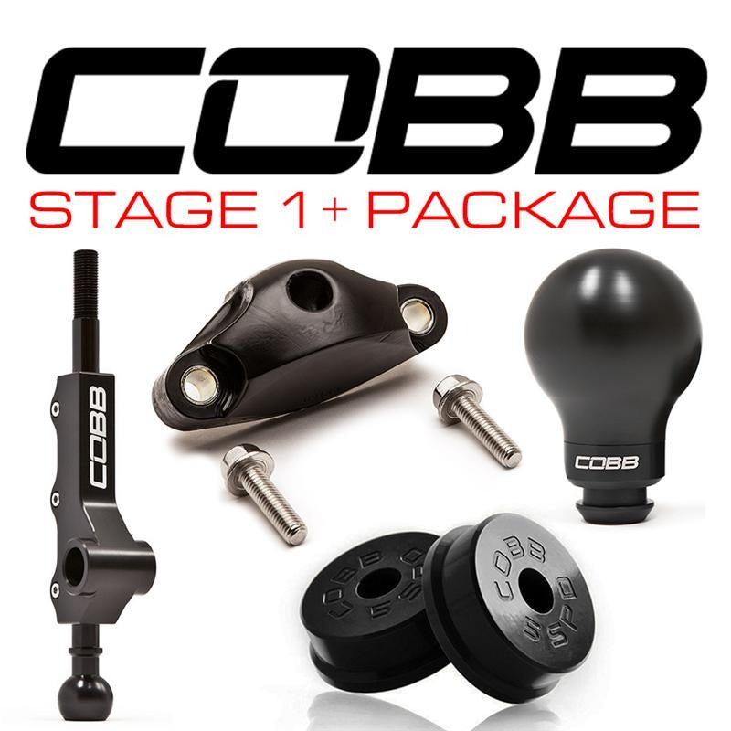 Cobb Stage 1+ 5MT Drivetrain Package - Black Knob - 2008-2014 Subaru WRX / 2005-2009 Subaru Legacy GT / Outback XT / 2006-2008 Subaru Forester XT