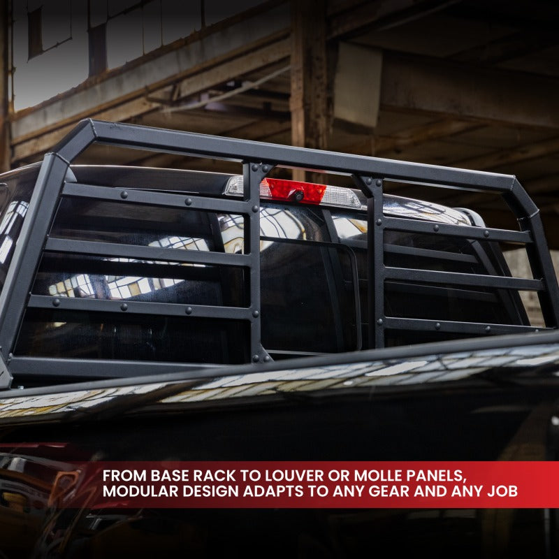 Gen-Y 20+ GMC GM 2500/3500 Defender 2 Outer Louver Panel for Headache Rack - Black