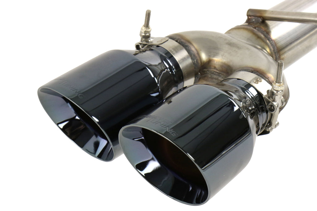 AWE Track Edition Cat-Back Exhaust (Diamond Black Tips) - 2011-2021 Subaru WRX / STI Sedan