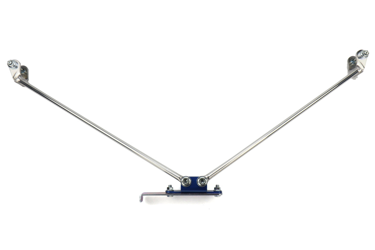 Cusco Type OS Rear Add-On V-Brace - 2002–2007 Subaru WRX / 2004–2007 Subaru WRX STI / 1998–2001 Subaru Impreza 2.5 RS (Cannot Be Used w/o 666 541 A)