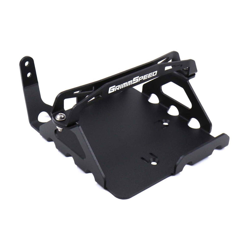 GrimmSpeed Lightweight Battery Mount Black - 2008-2021 Subaru WRX/STI