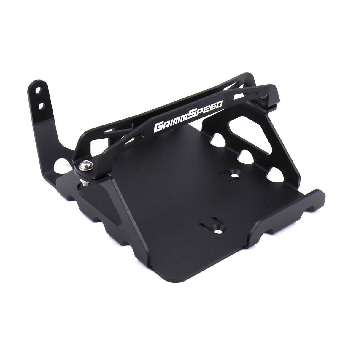 GrimmSpeed Lightweight Battery Mount Black - 2008-2021 Subaru WRX/STI