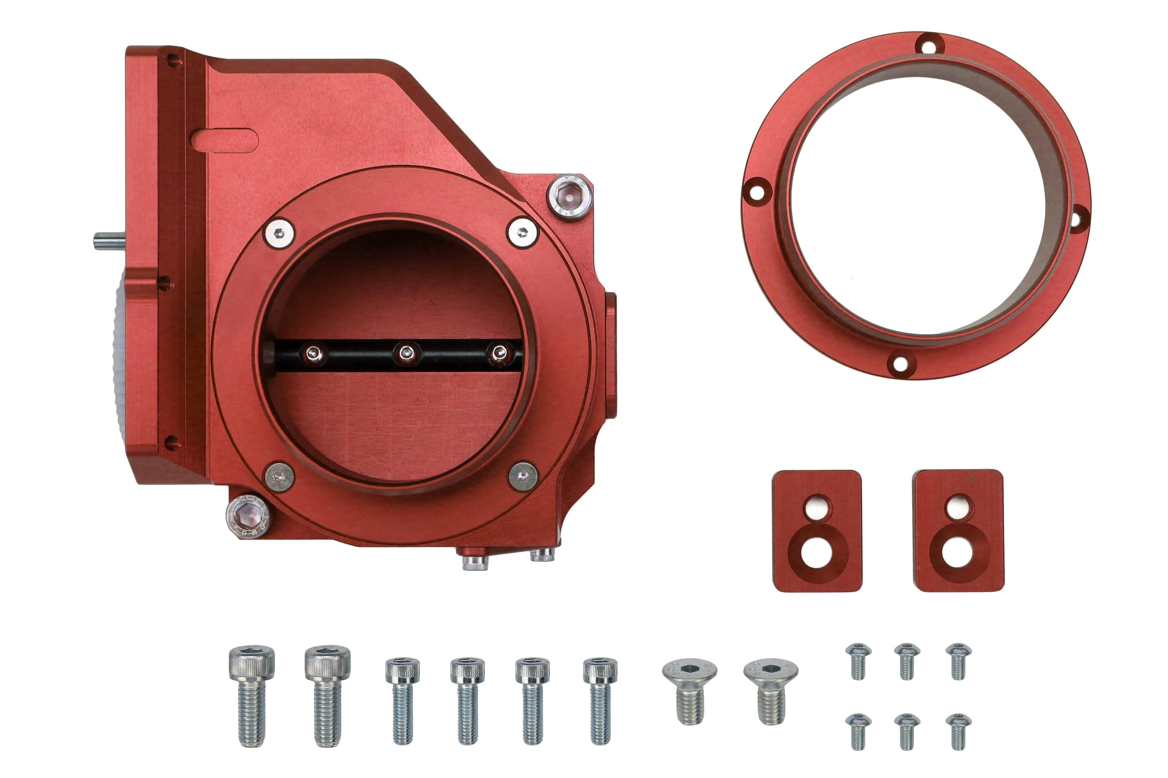 Boomba Racing 75mm DBW Throttle Body (Red) - 2004-2021 Subaru STI