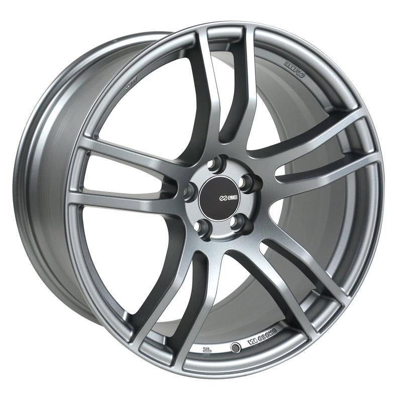 Enkei TX5 17x9 5x114.3 35mm Offset 72.6mm Bore Platinum Grey - 2005-2007 Subaru STI