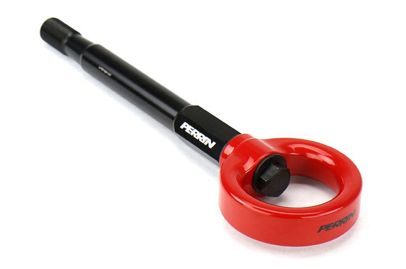 PERRIN Tow Hook Kit Rear Red - 2008-2014 Subaru WRX / STI Sedan