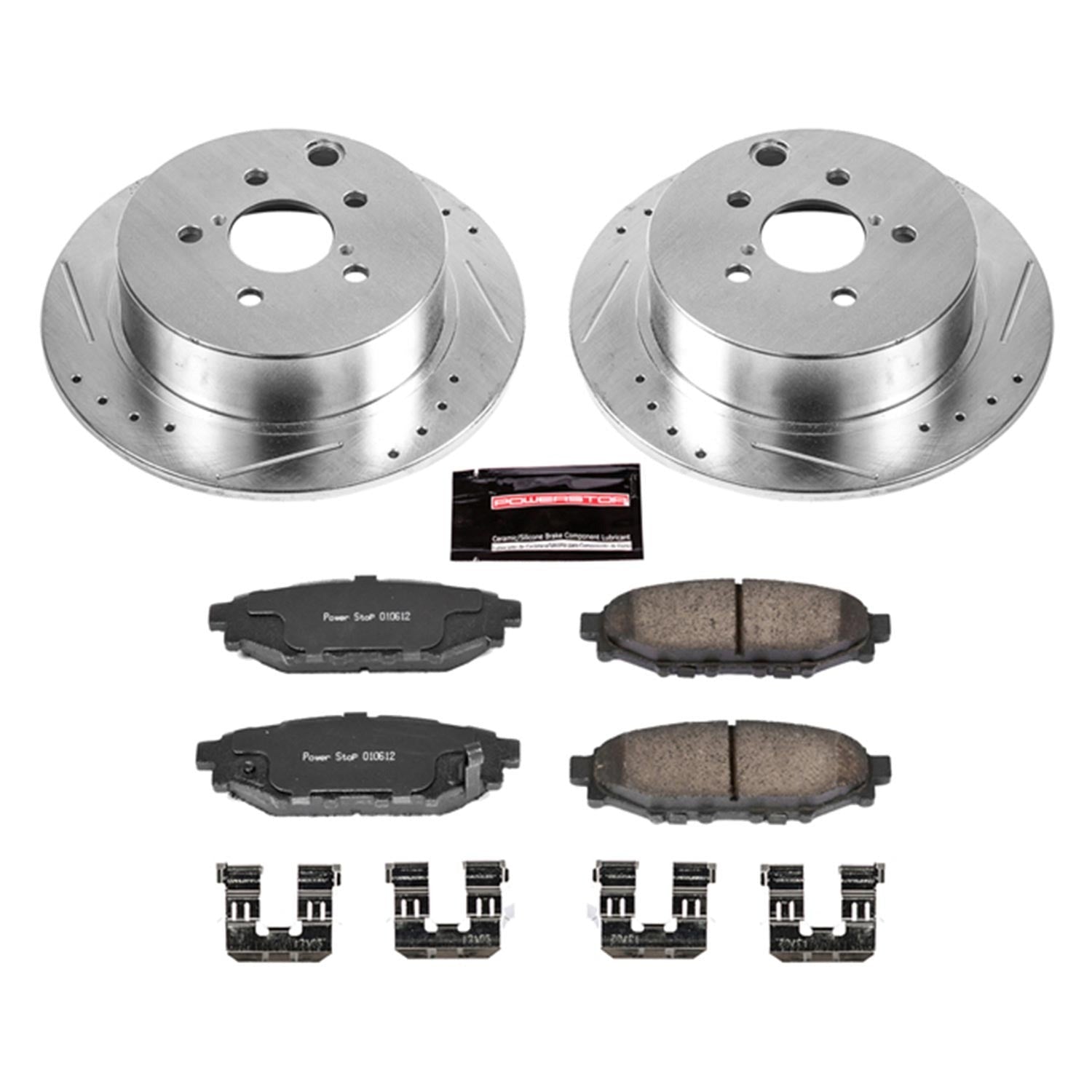 PowerStop Z23 Evolution Sport Rear Brake Kit - 2016-2018 Subaru Crosstrek
