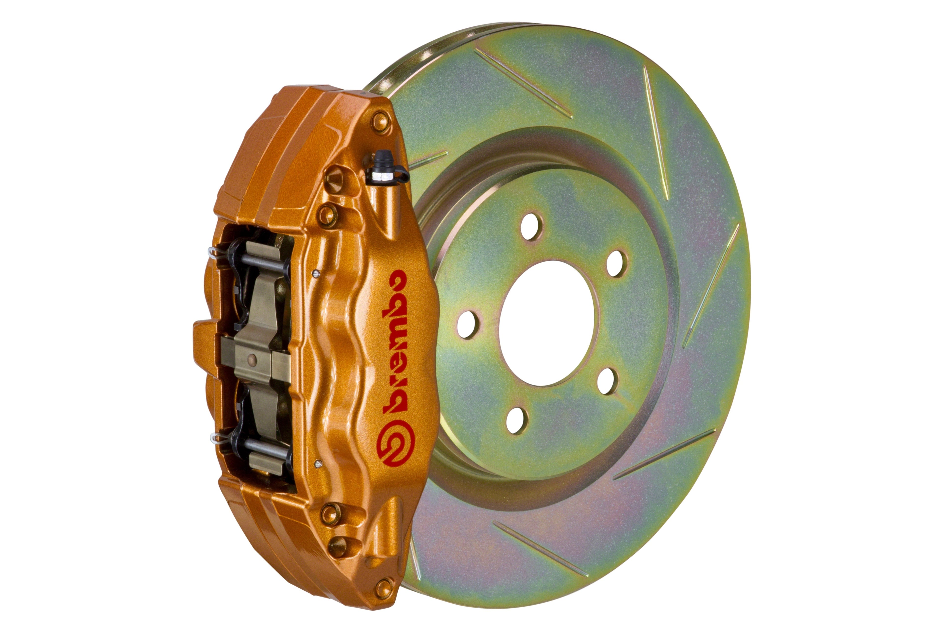 Brembo OE Gold Slotted Brake Kit Front - 2015-2021 Subaru WRX