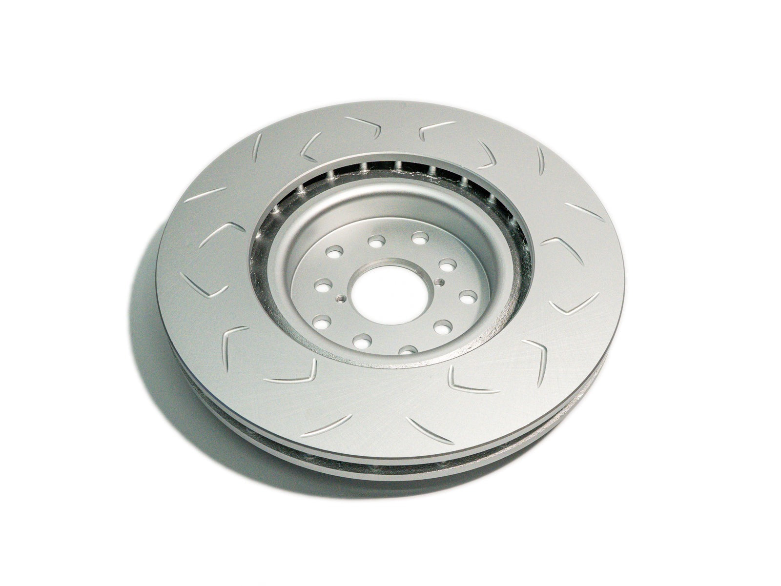 FactionFab Slotted Front Rotor V2 Dual Drilled - 2004-2017 Subaru STI / 2013-2020 FR-S BRZ 86 / 2022-2026 BRZ GR86 w/Brembo*