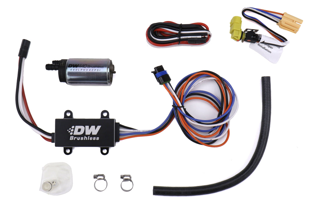 DeatschWerks DW440 440lph Brushless Fuel Pump w/ Single Speed Controller - Universal