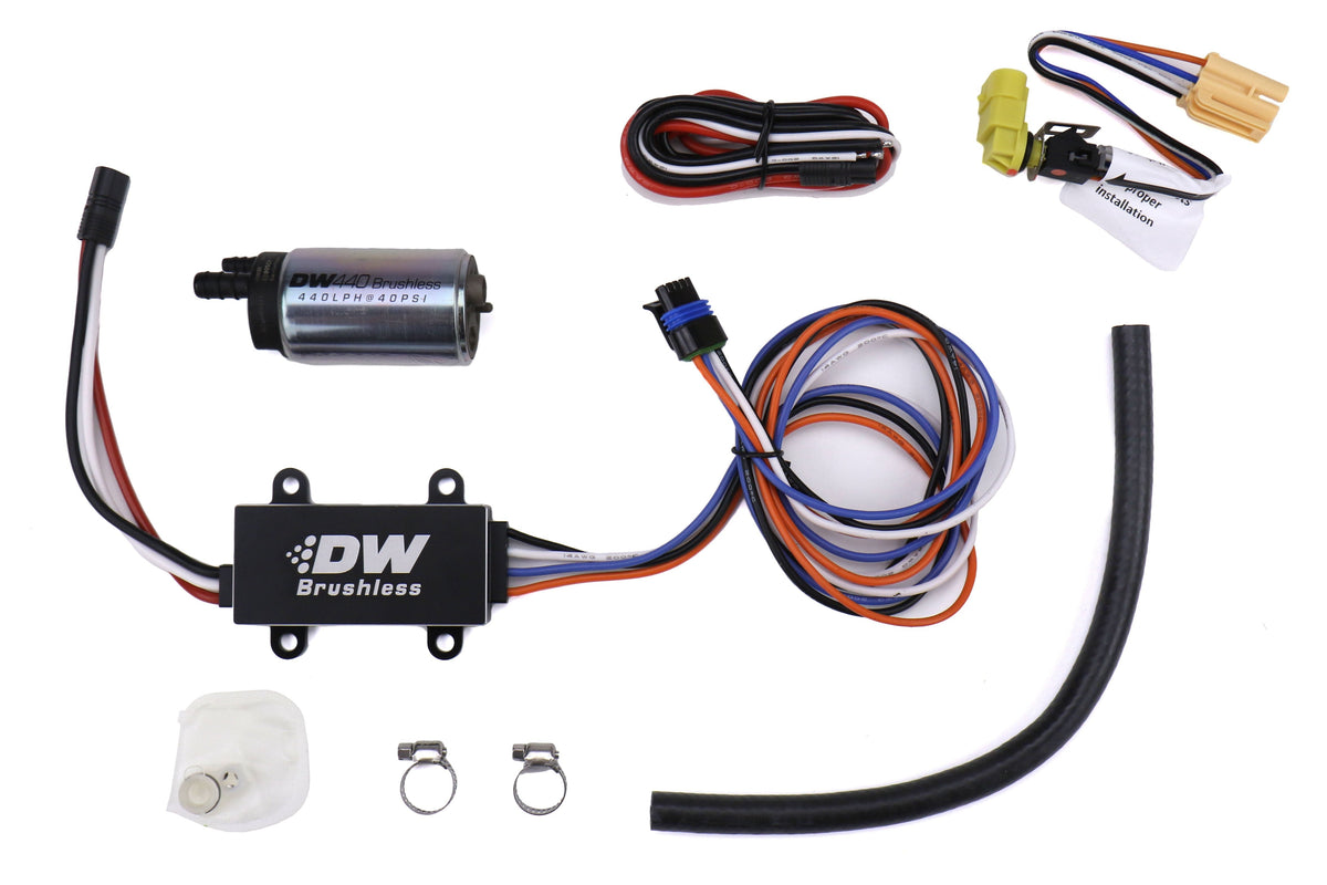 DeatschWerks DW440 440lph Brushless Fuel Pump w/ Single Speed Controller - Universal