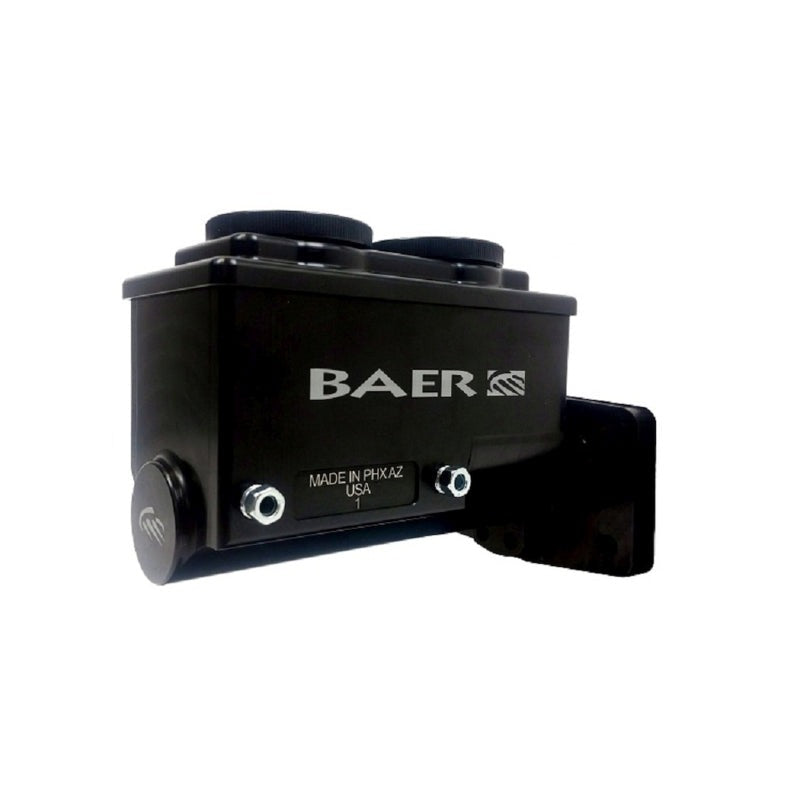 Baer Brakes Mopar 1in Bore Remaster 4-Bolt Left Port Master Cylinder Assembly - Black