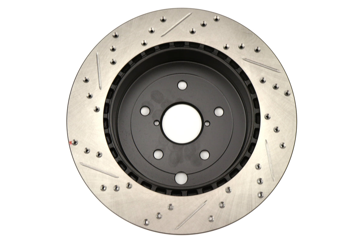 Stoptech Drilled and Slotted Rotor Single Front Right - 2015-2026 Subaru WRX